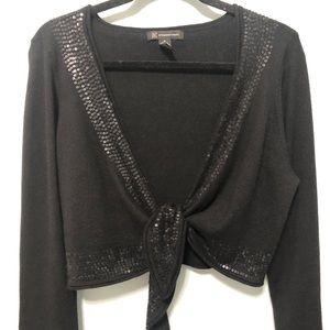 INC Tie Front Shrug Sweater